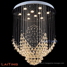 Lumières suspendues décoratives cristal société d&#39;importation lustres pendentif lampe 92034